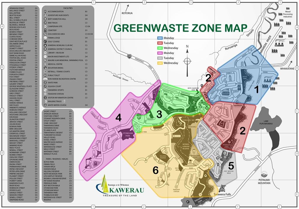 Greenwaste collection zones