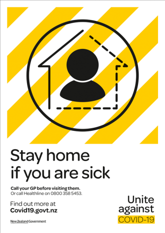 Covid-19 Stay Home poster