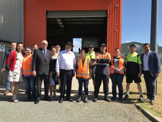 At the Driver Operator Training Centre in Kawerau after the PGF Investment announcement.