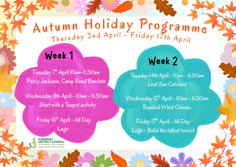 Autumn School Holiday Programme