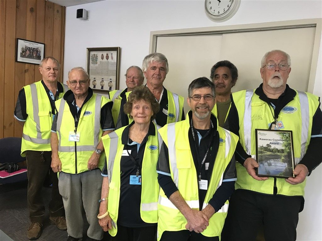 Kawerau Community Patrol receive the Kawerau Community Award for group contribution in 2019.