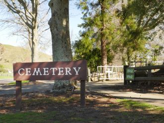 Cemetery Entrance on Valley Rd