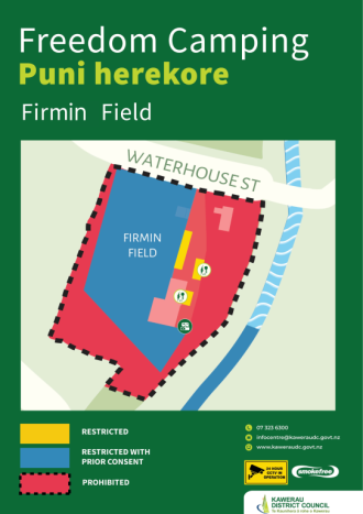 Freedom Camping Map - Firmin Field